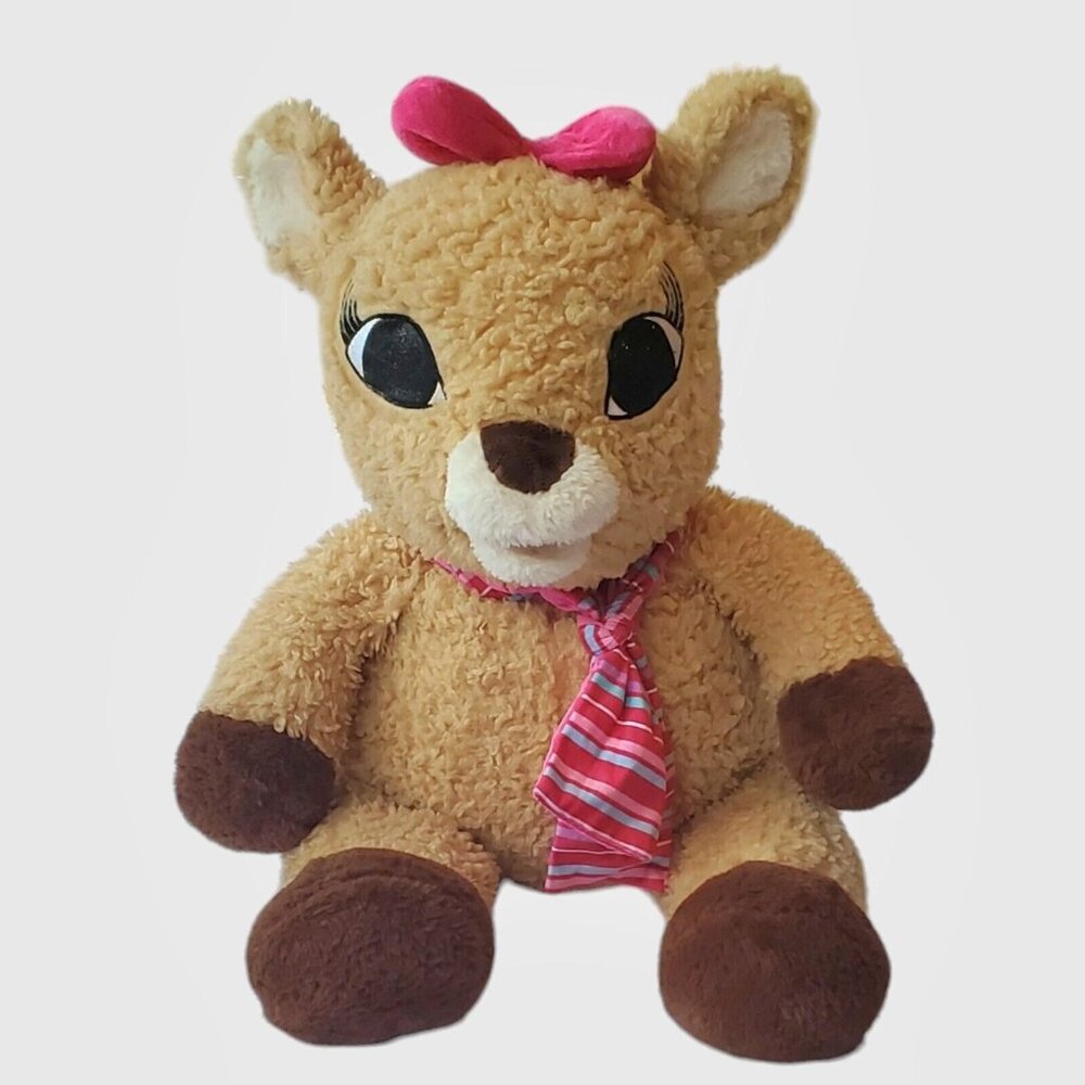 Dan Dee‎ Rudolph The Red Nosed Reindeer Clarice Stuffed Plush Toy Pillow XL 28"